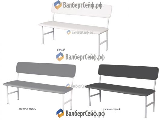 Банкетка медицинская со спинкой МД БС